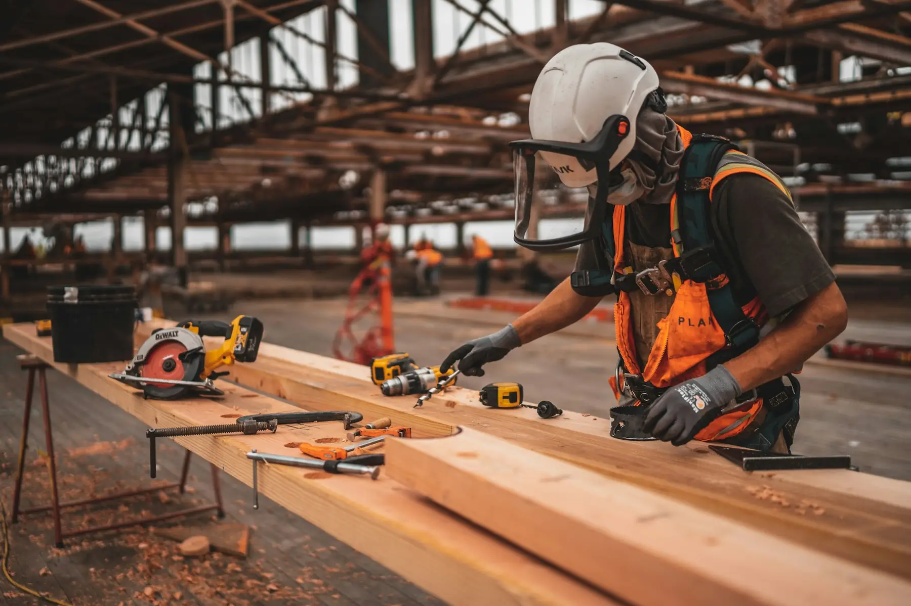 Tradesman on a Melbourne job site